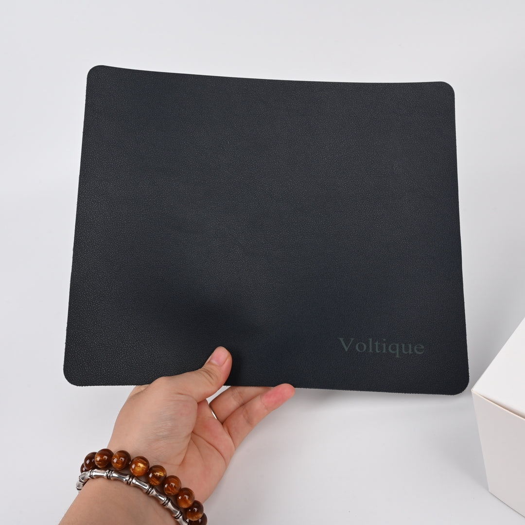 Voltique Premium Leather Mouse Mats Professional Gaming Mouse Pad Non-Slip Office Desk Mat