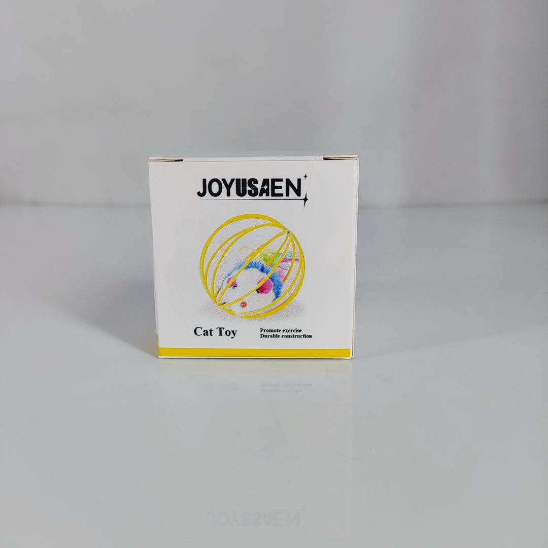 JOYUSAEN Interactive Cat Toys Set - Ball, Mouse, and Feather Toys for Engaging Play