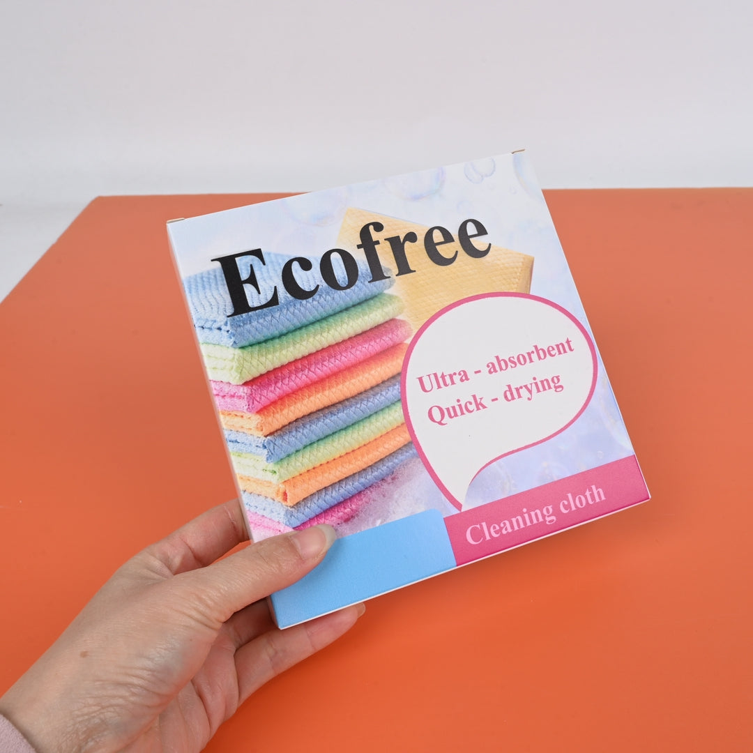 Ecofree Ultra-Soft Non-Abrasive Cleaning Cloths for Home, Glass, Screens