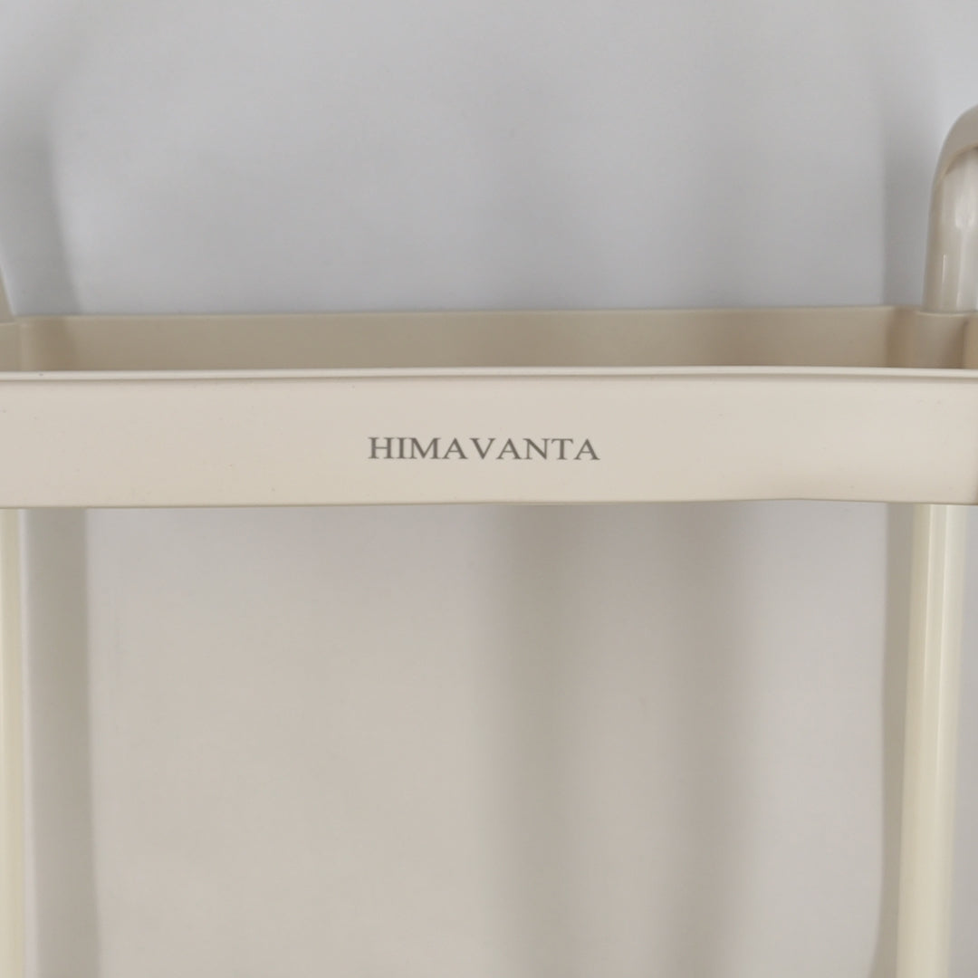 HIMAVANTA Storage Rack, ABS and Carbon Steel, White