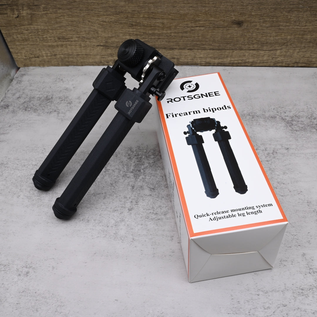 ROTSGNEE Firearm Bipods Professional Tactical Rifle Bipod Adjustable Height Quick Release Mount Hunting Shooting Support
