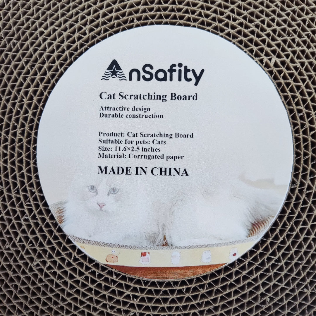 Ansafity Round Cat Scratching Pad Pet Furniture Scratcher Mat