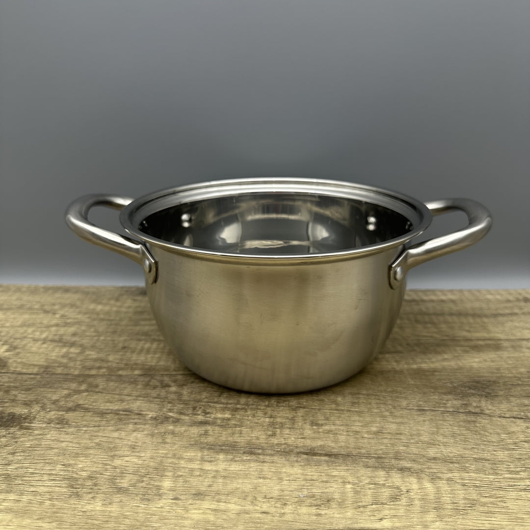 KAWASIMAYA Cauldrons 8-Inch Stainless Steel 304 Multipurpose Pot with Steamer and Steel Handle