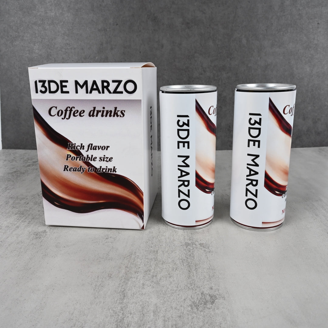 13DE MARZO Black Coffee Drinks Premium Ready-to-Drink Black Coffee Beverage with Rich Bold Flavor