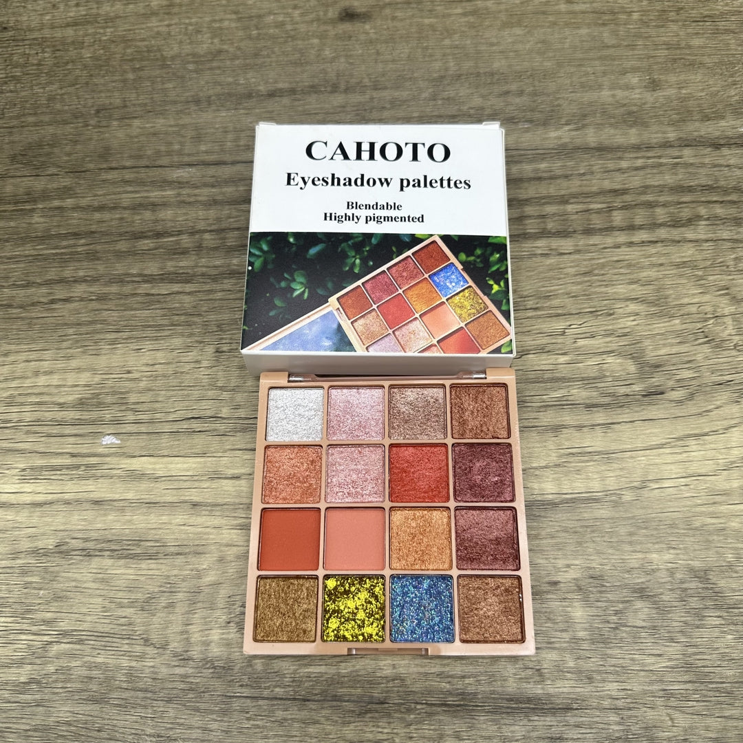 CAHOTO Professional 16 Color Cartoon Design Eyeshadow Palette Collection For Makeup Artists And Beginners