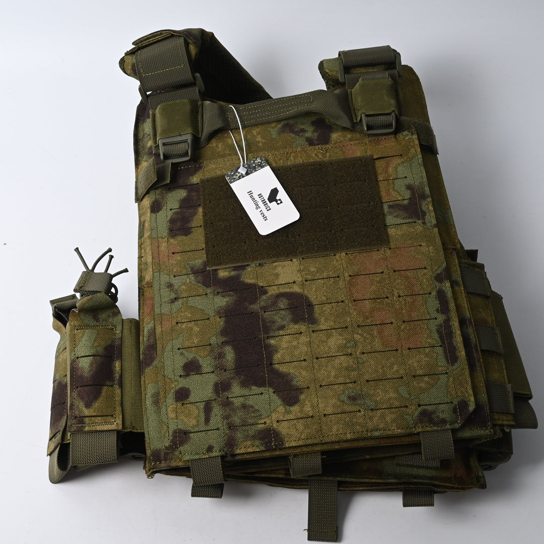 VSTRANICS Camouflage Hunting Vest for Men, Lightweight Nylon Outdoor Hunting Gear, One Size Fits Most