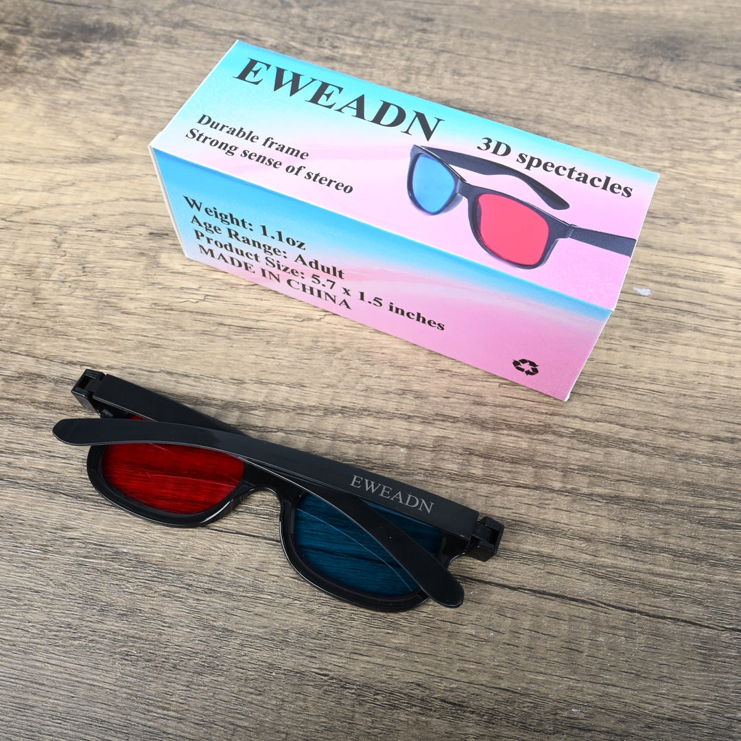 EWEADN Universal 3D Spectacles - Comfortable Cinema & Gaming 3D Spectacles with Clear Viewing