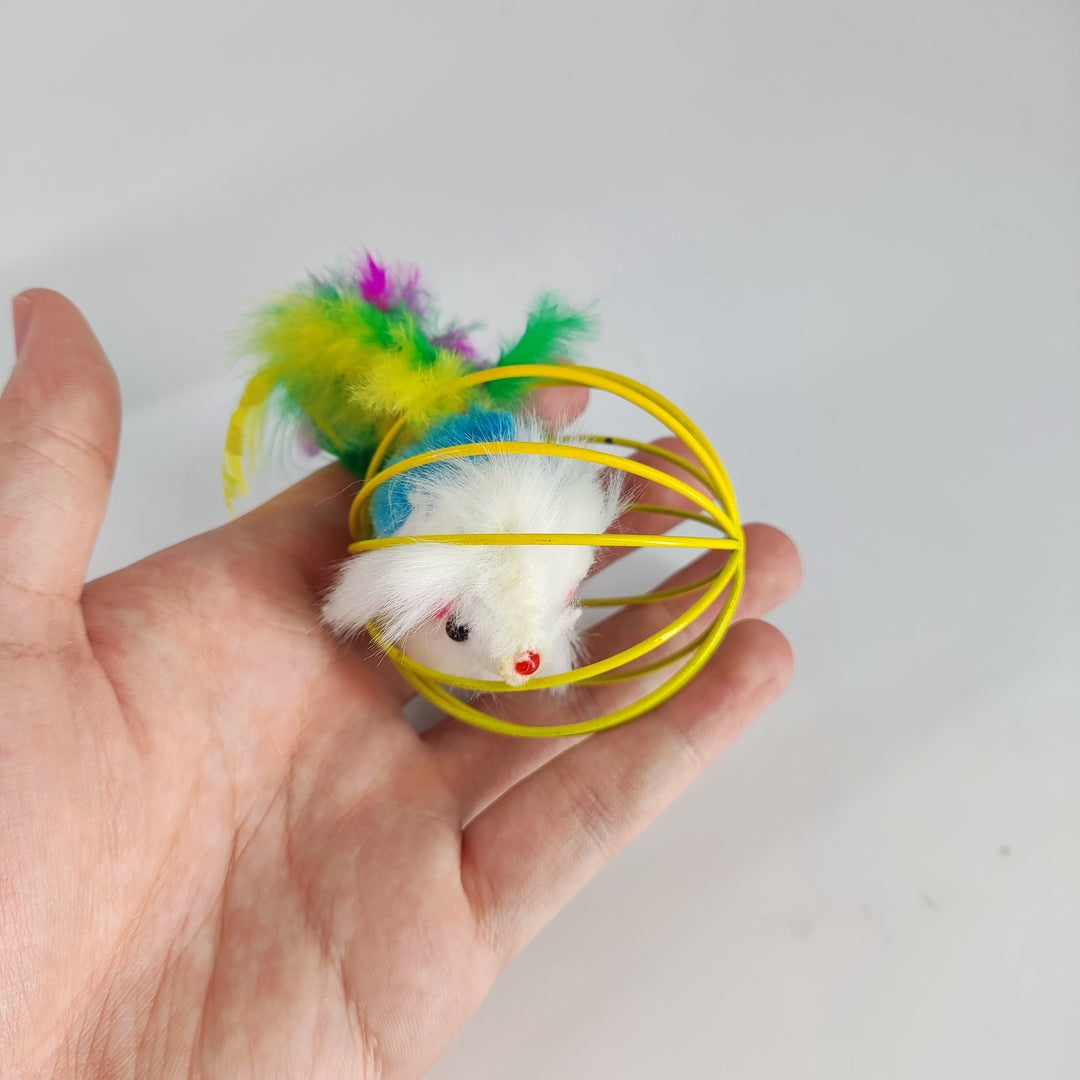 JOYUSAEN Interactive Cat Toys Set - Ball, Mouse, and Feather Toys for Engaging Play