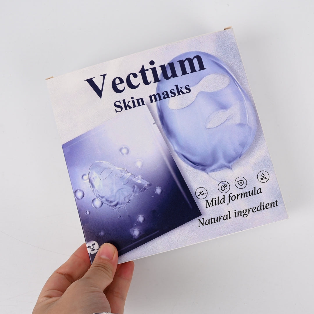 Vectium Nicotinamide Hyaluronic Acid Skin Masks Deep Hydrating & Brightening Facial Treatment