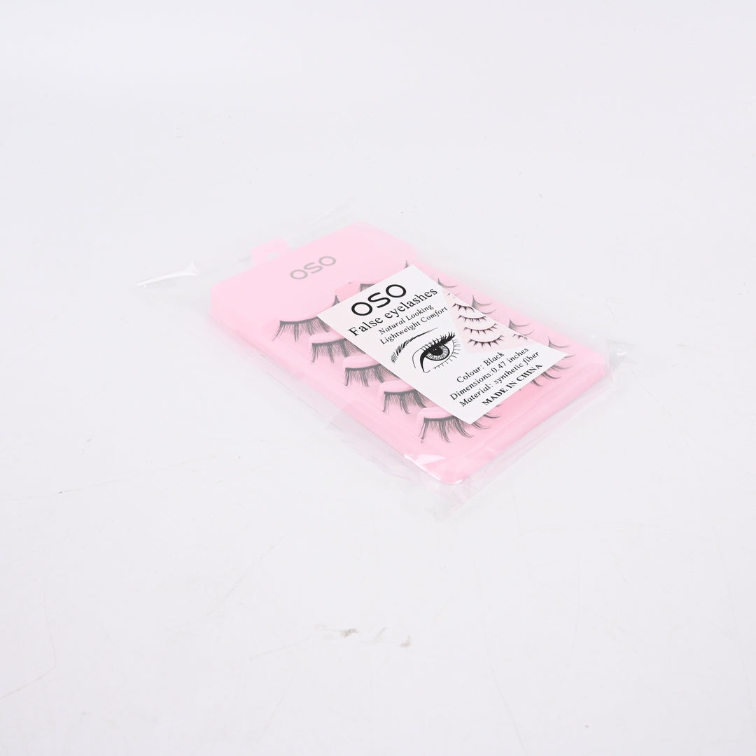 OSO False Eyelashes Five Pairs Dramatic Devil Charm Long Handmade Reusable Lashes Glamour Makeup Beauty Accessories