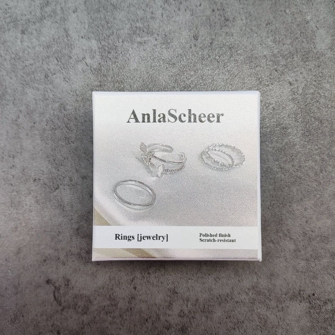 AnlaScheer Elegant Silver Alloy Ring – Perfect Gift for Any Occasion