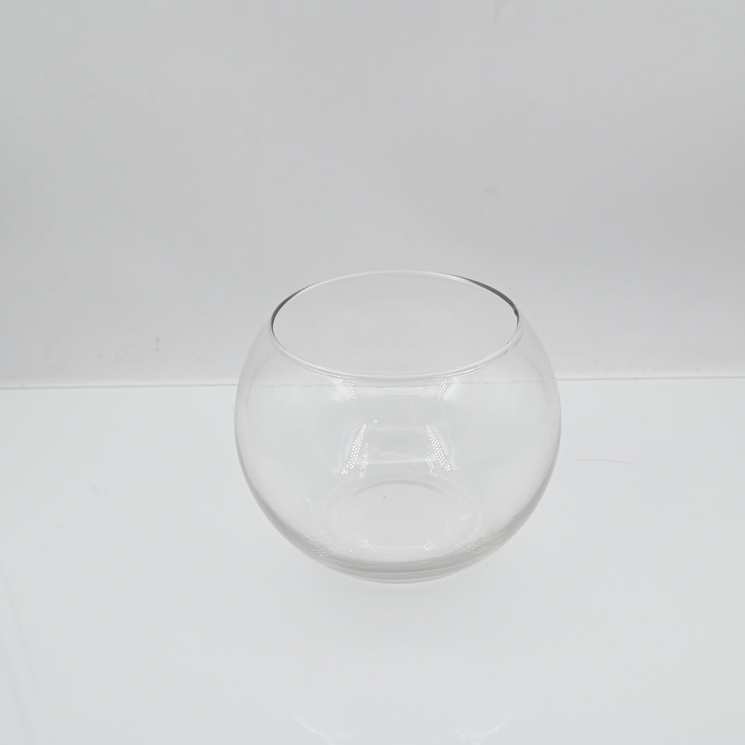 JCSION Goldfish Bowl Aquarium, 5.9 x 5.9 Inches, Clear Glass Fish Tank