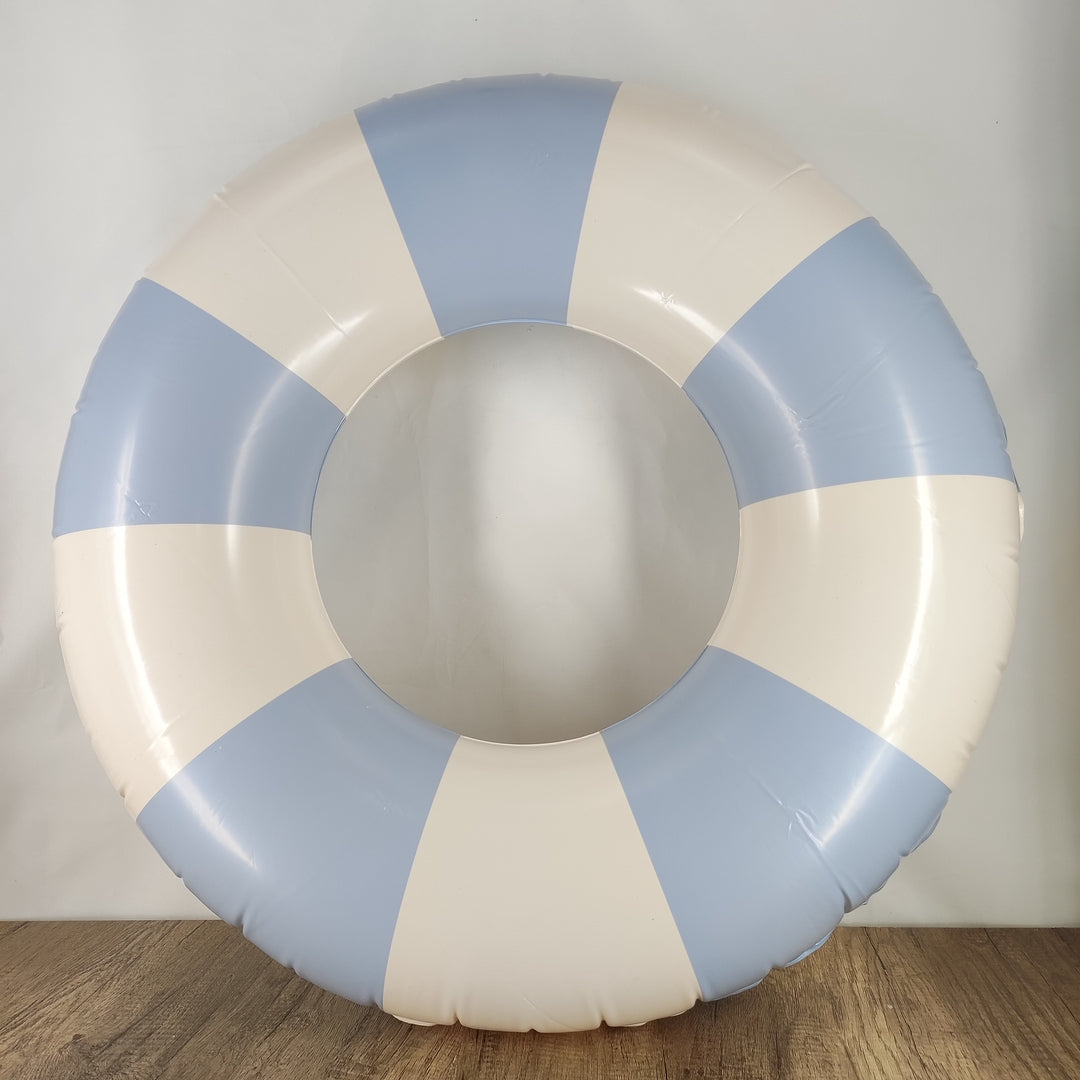 AUYLE Blue & White PVC Swimming Rings - 22.8 inches outside diameter