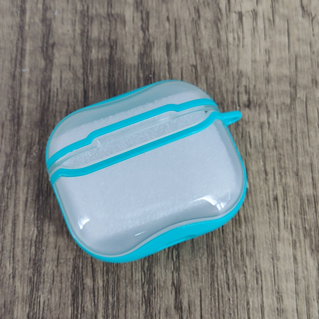 Amnarry Transparent Light Blue Silicone Case for AirPods 3 - Stylish & Protective Cover