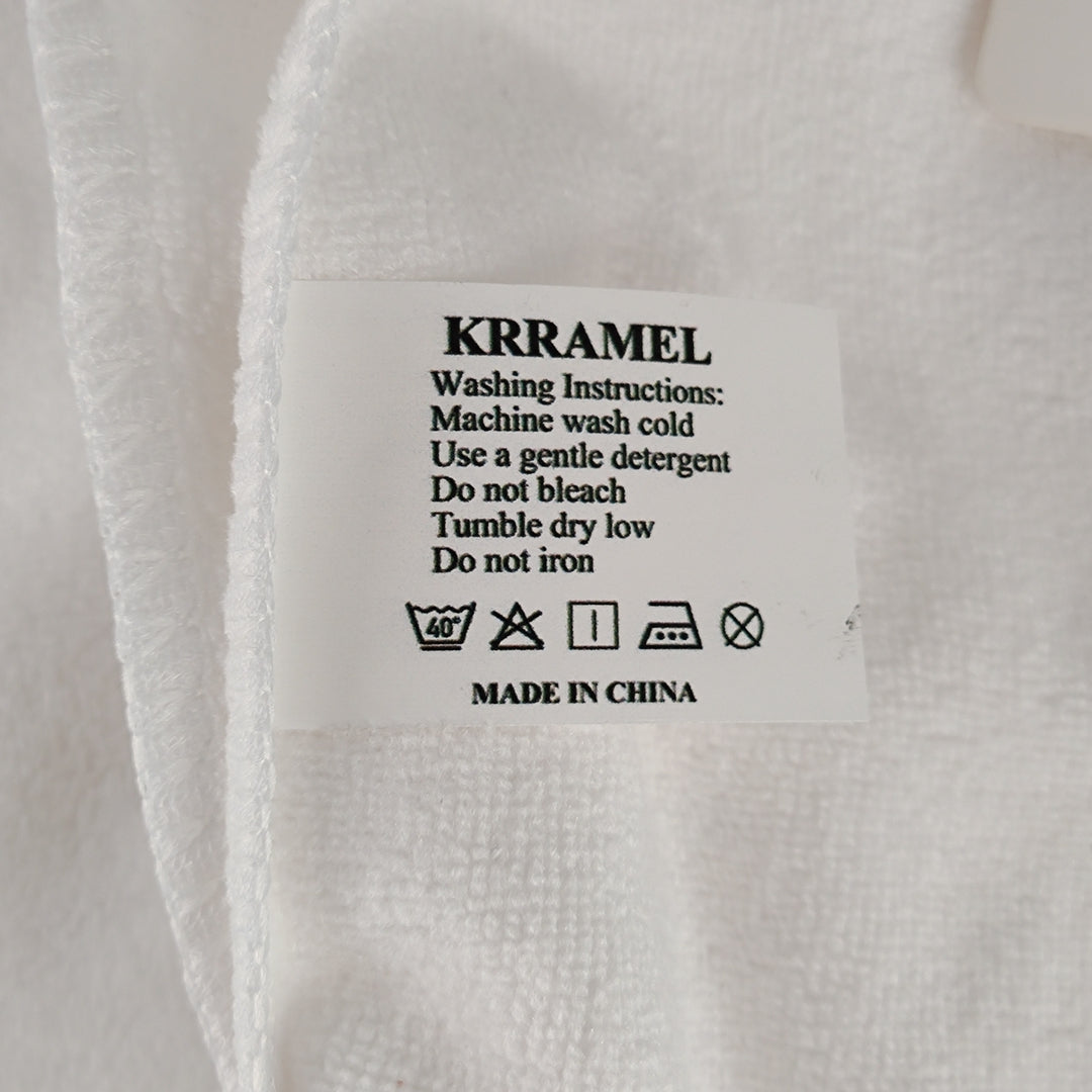 KRRAMEL Luxurious Comfort: Soft and Absorbent Large Cotton Bath Towels in Classic White