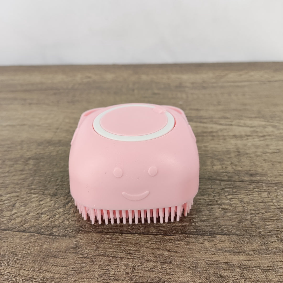 Pypyfulaboo Soft Silicone Pet Cleaning Brush - Gentle Pet Massage Tool for Cats and Dogs