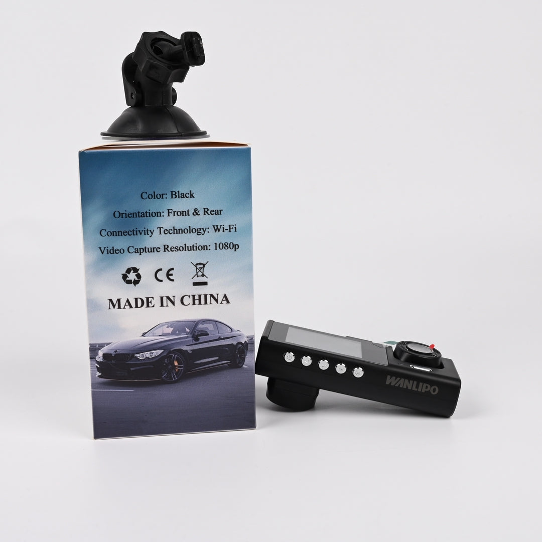 WANLIPO Smart WiFi Triple Lens Mileage Recorders for Vehicles - Professional Dash Cam Vehicle Distance Recording