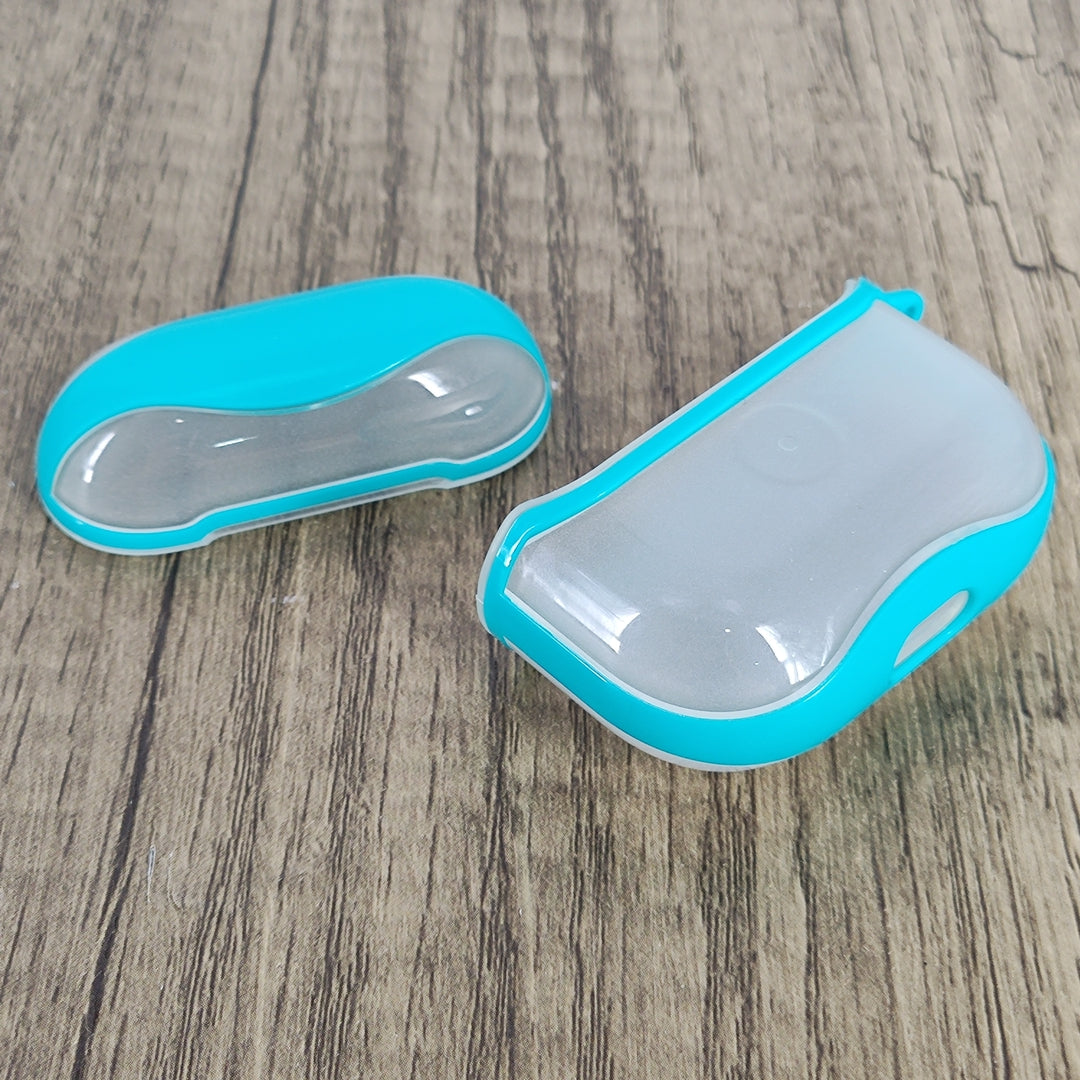 Amnarry Transparent Light Blue Silicone Case for AirPods 3 - Stylish & Protective Cover