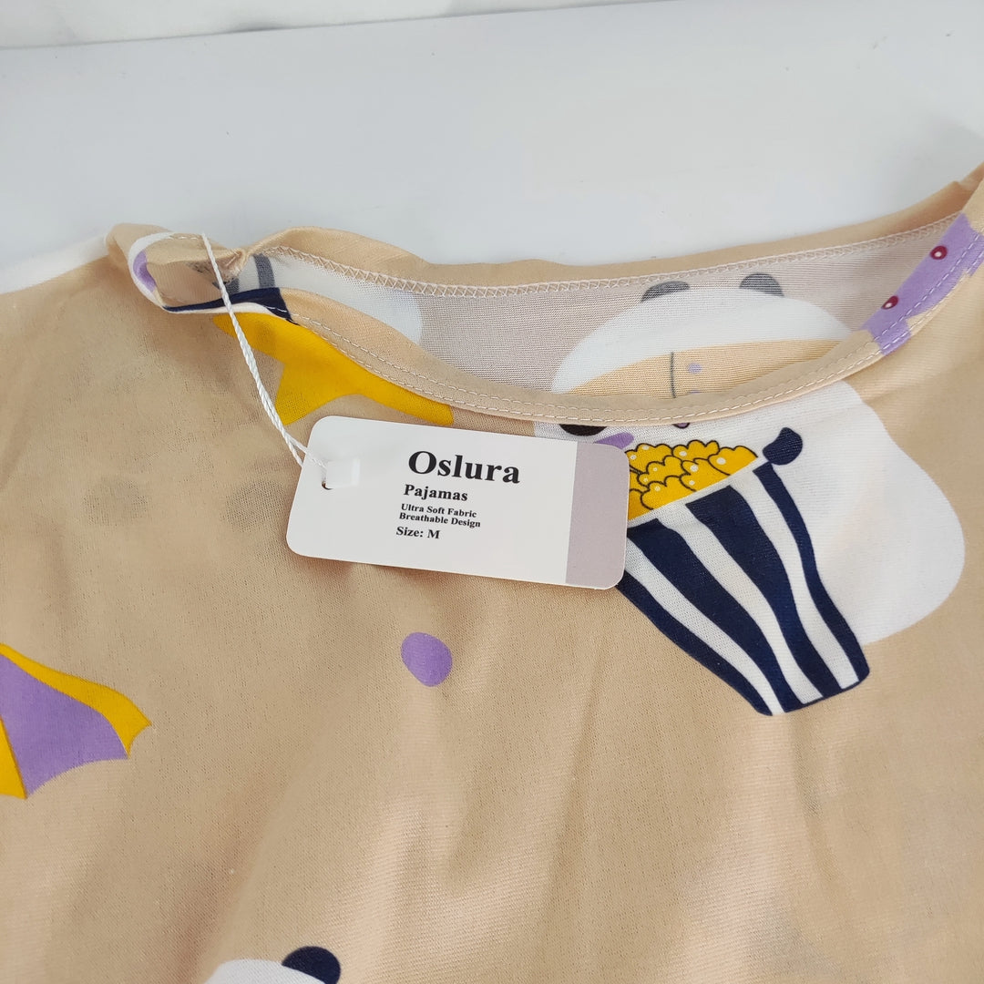 Oslura Stylish Yellow Cotton Pajama Set - Ultimate Comforting Evenings