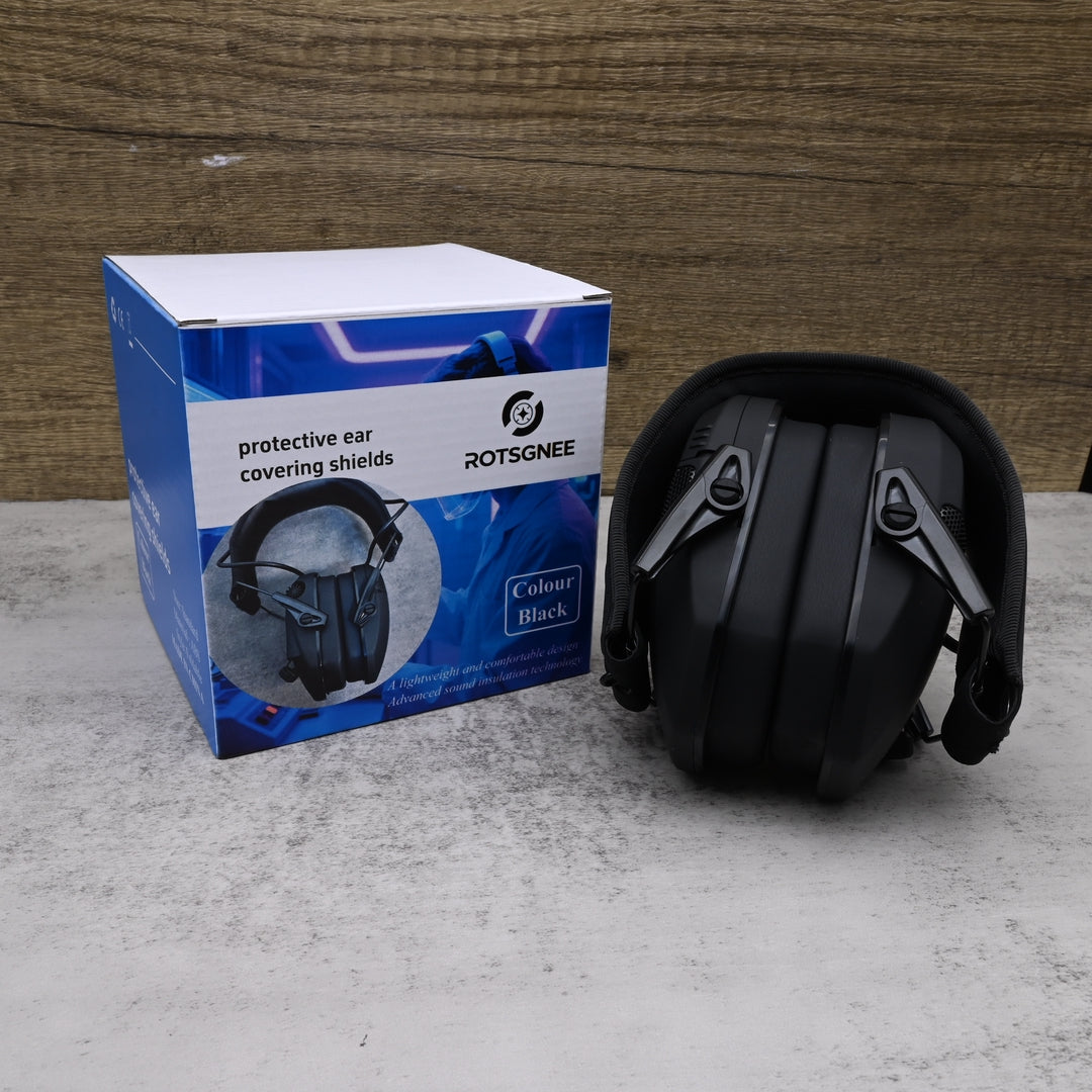 ROTSGNEE Professional Protective Ear Covering Shields Noise Reduction Safety Ear Muffs Foldable Sound Protection Equipment