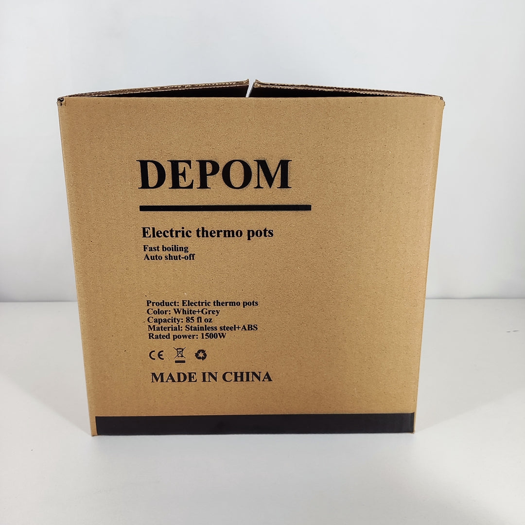 DEPOM Electric Thermo Pots - Premium Stainlessettle with Automatic Shut-Off andiling Technology
