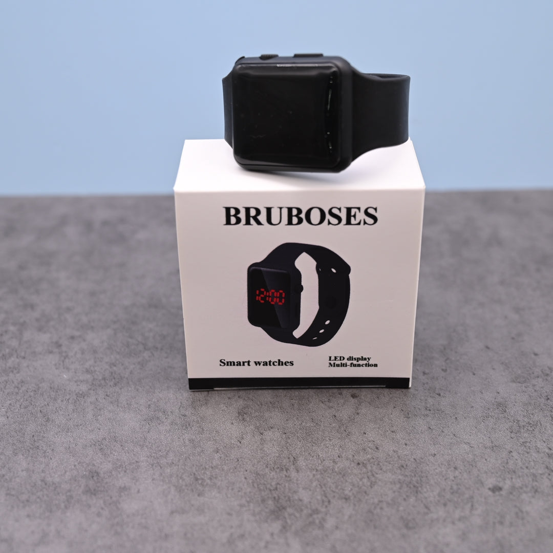 BRUBOSES Smart Watch in Black - Silicone, 1.41x0.47x10.23 inch Fitness Tracker