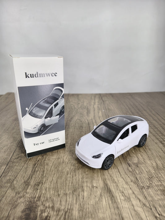 kudmwcc Durable Inertia-Powered Toy Car, Realistic Simulation Model, Pure White