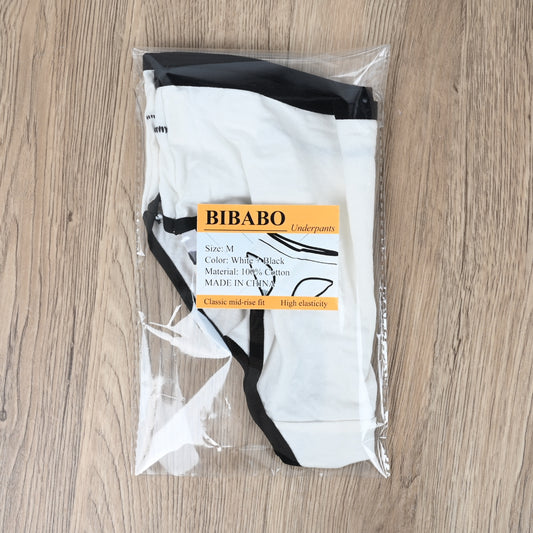 BIBABO Women's 100% Cotton Underpants Classic Brief Underwear White Soft & Breathable