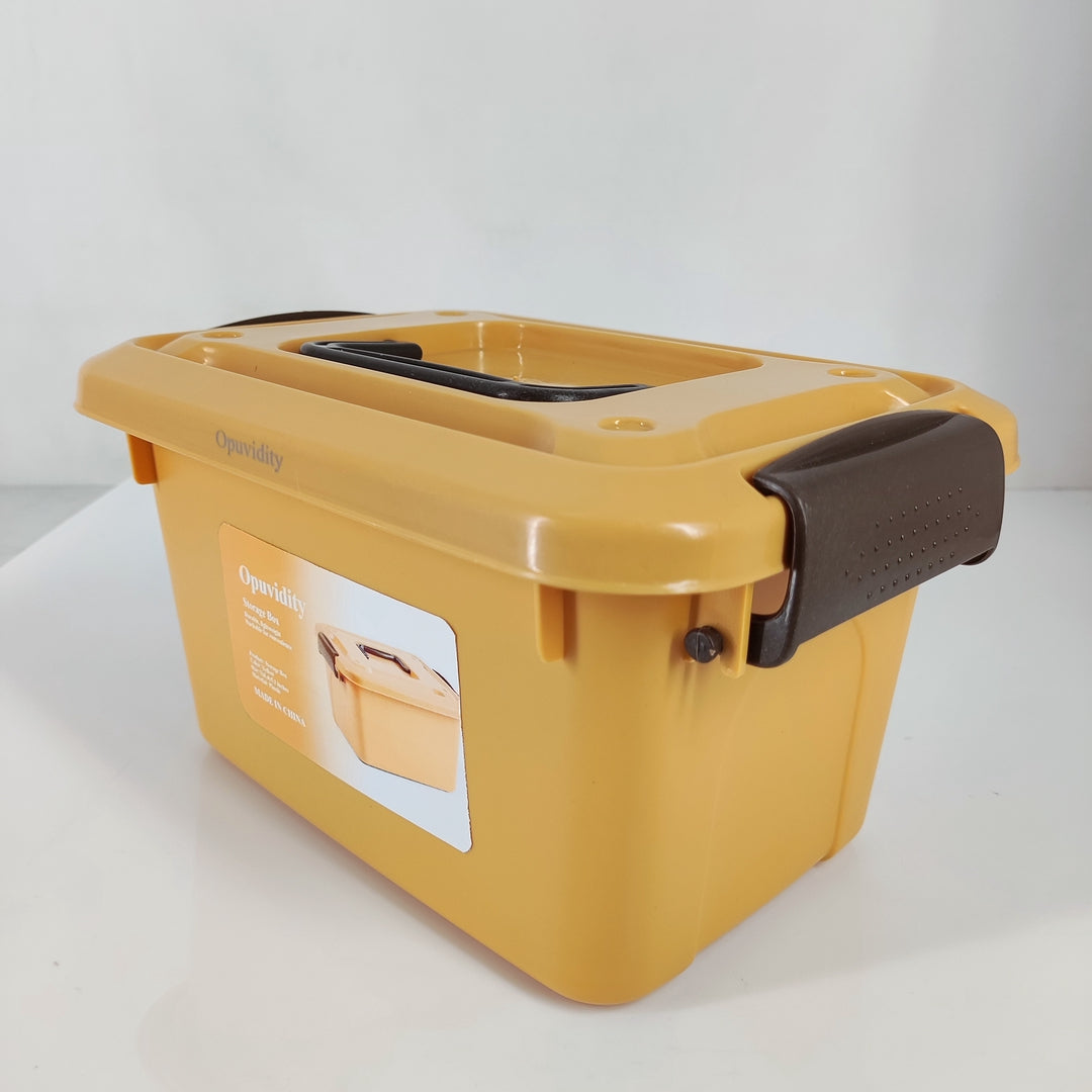 Opuvidity Durable Plastic Storage Boxes Latching Box Container with Lid