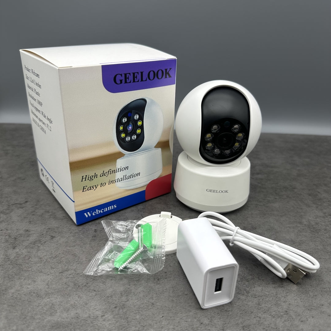 GEELOOK Modern Security Webcams System With 360 Degree Panoramic Camera Professional Monitoring Device Smart Home Office Surveillance Equipment