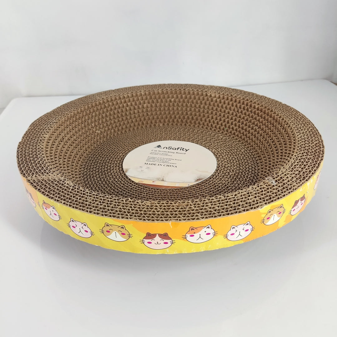 Ansafity Round Cat Scratching Pad Pet Furniture Scratcher Mat