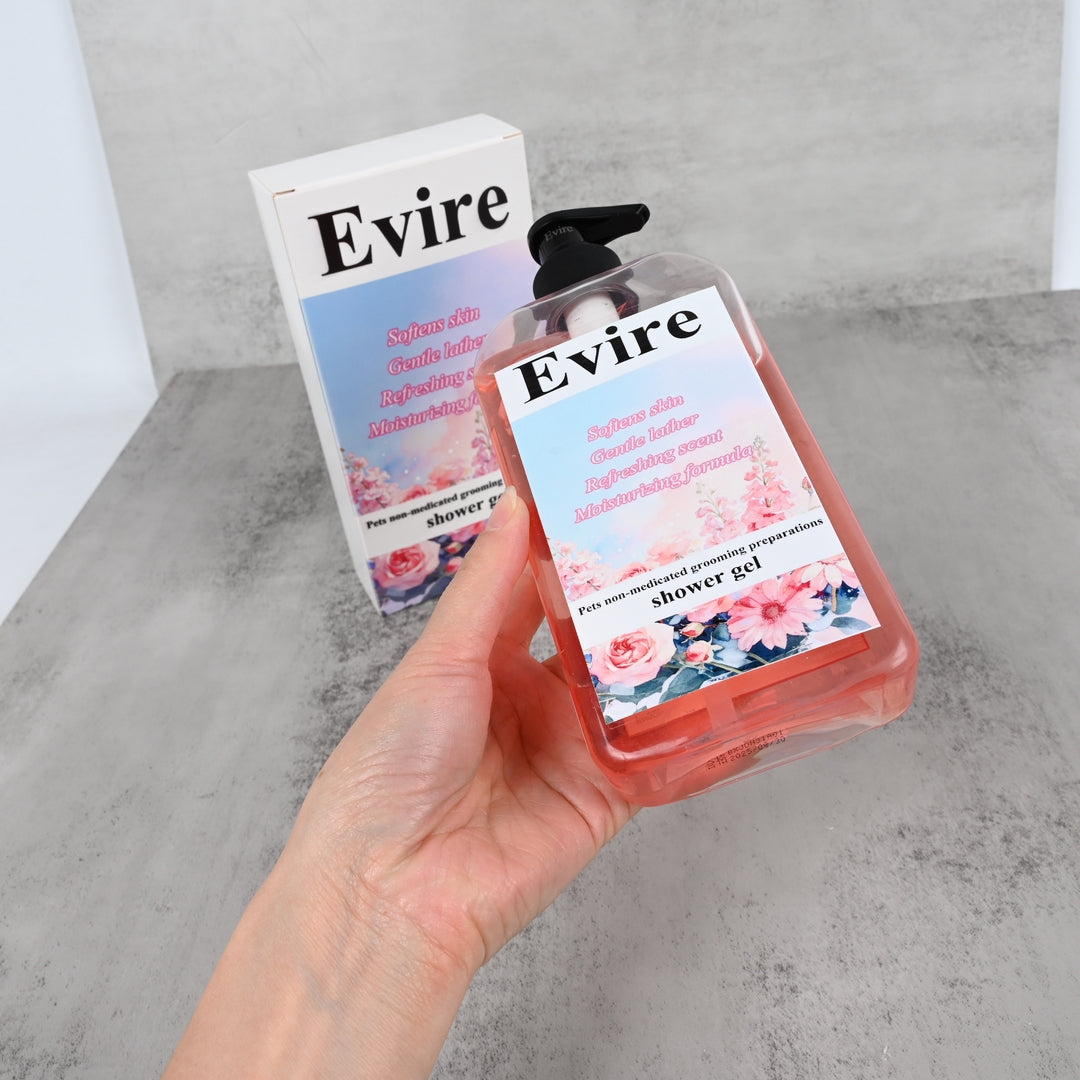 Evire Gentle Pet Shower Gel Moisturizing Non-medicated Grooming Preparations for Pets, for Dogs & Cats