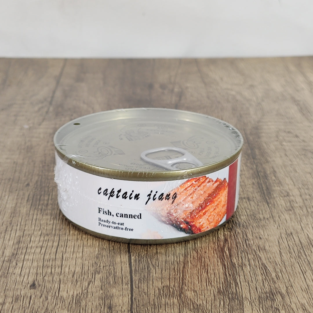 CAPTAIN JIANG Fish Canned Snack, 3.88 oz - Ideal for Office Dorm Leisure Snacking