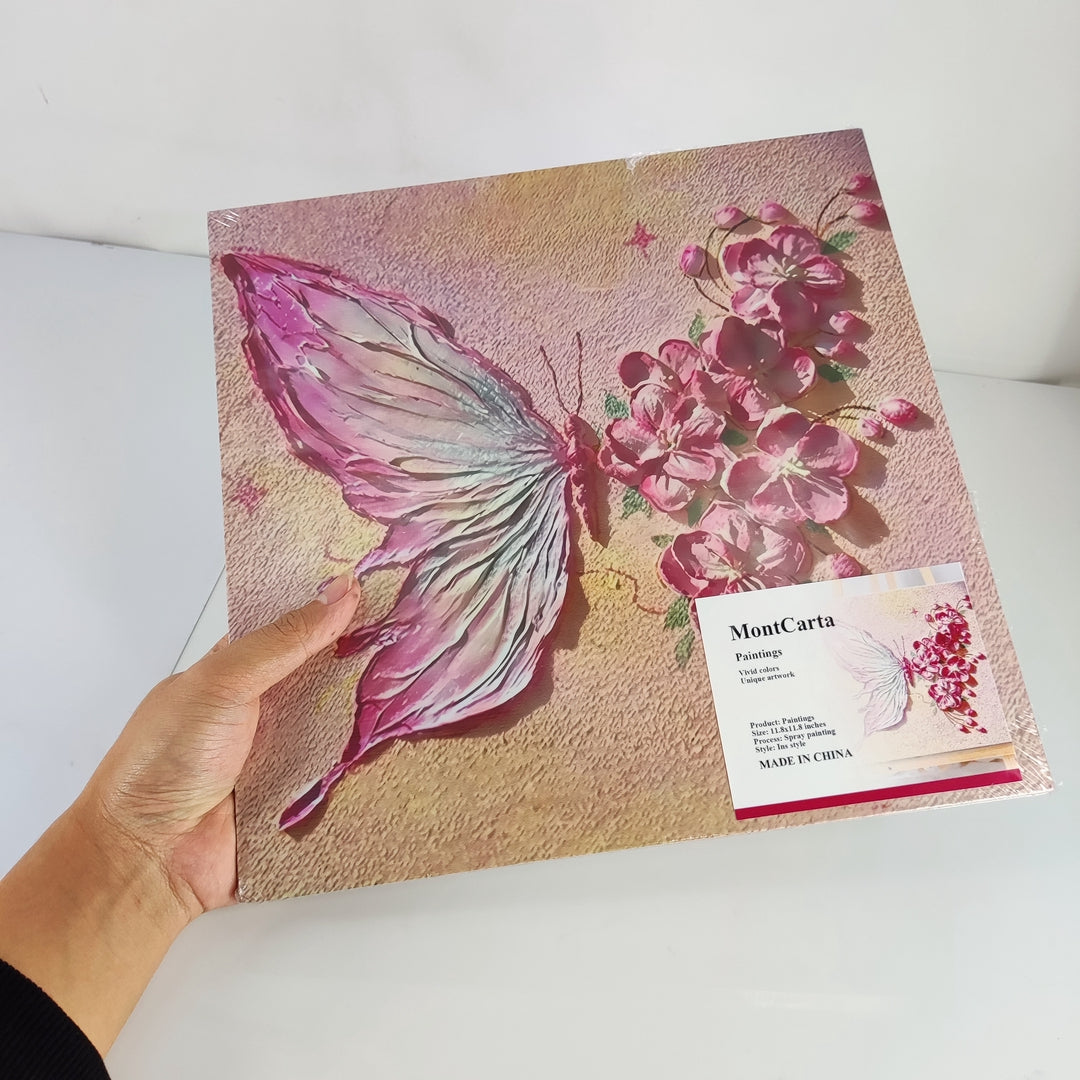 MontCarta Enchanting Exquisite Butterfly Oil Paintings for Elegant Home Decor – Transform Your Space with Sophisticated Artistry