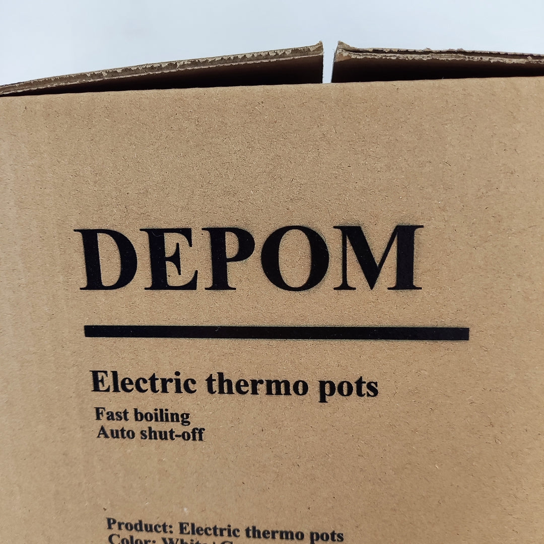 DEPOM Electric Thermo Pots - Premium Stainlessettle with Automatic Shut-Off andiling Technology
