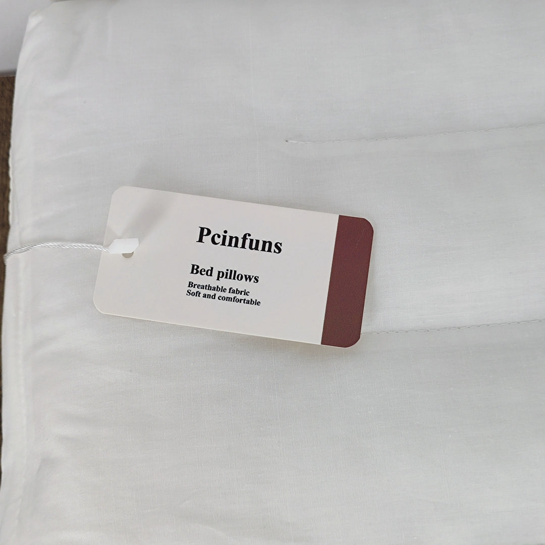 Pcinfuns Luxurious Hypoallergenic White Pillow Inserts – Standard Size, Ultimate Comfort and Elegance