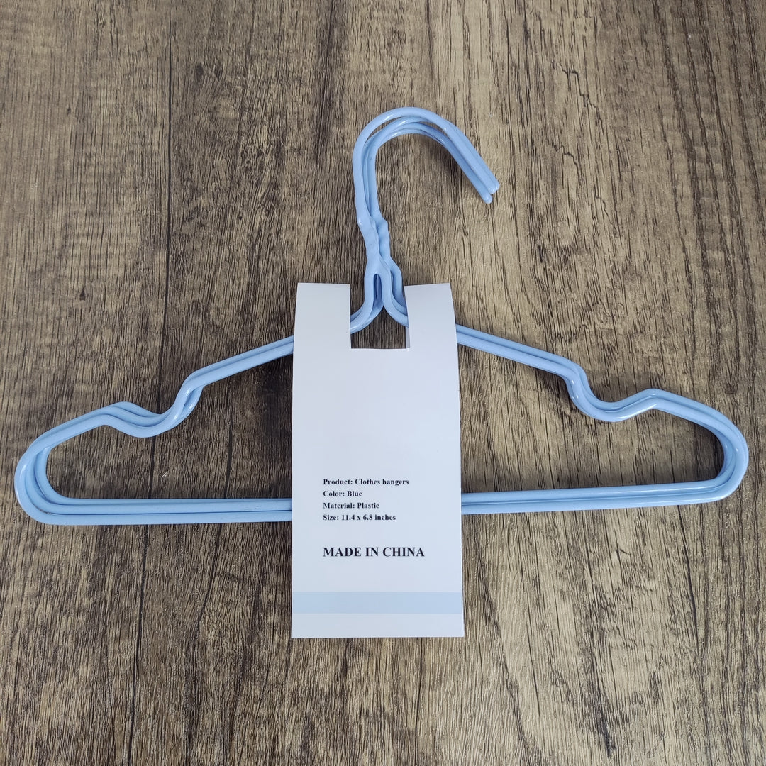 tear off Household Children's Thickened Hangers - Nordic Blue Pack of 5