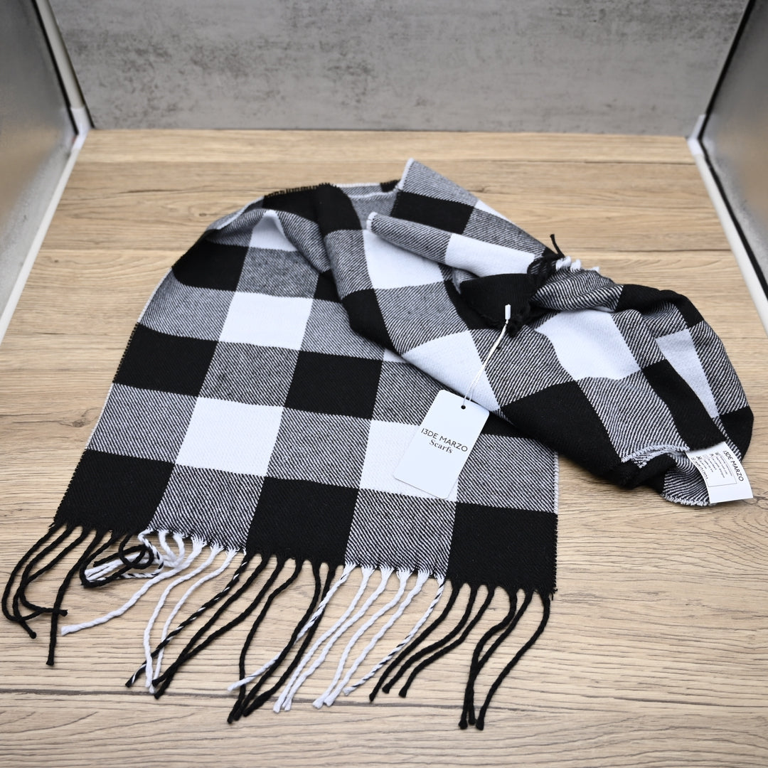 13DE MARZO Premium Winter Scarfs Soft Acrylic Knit Lightweight Unisex Design for Daily Wear and Cold Weather Protection