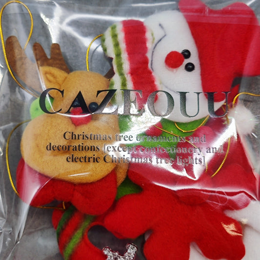 CAZEOUU Vibrant Multicolor Christmas Tree Ornaments and Decorations - Medium Size