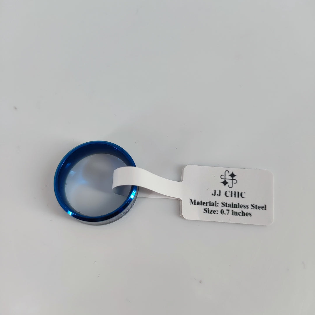 JJ CHIC Stunning Rings [Jewelry] - Elegant Blue and Silver Design for Any Occasion