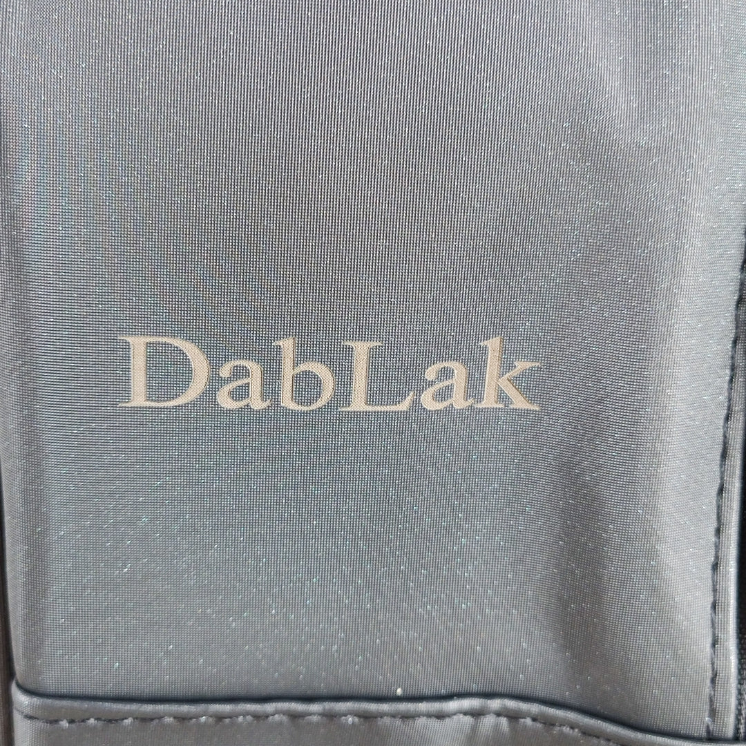 DabLak Portable Cosmetic Carrying Case sold empty 64871 Black - Medium Size Thickened Fabric Storage