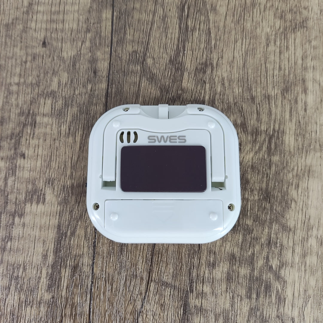 SWES White Plastic Timer, Compact Size: 2.7 x 2.3 inches - Ideal for Kitchen Use