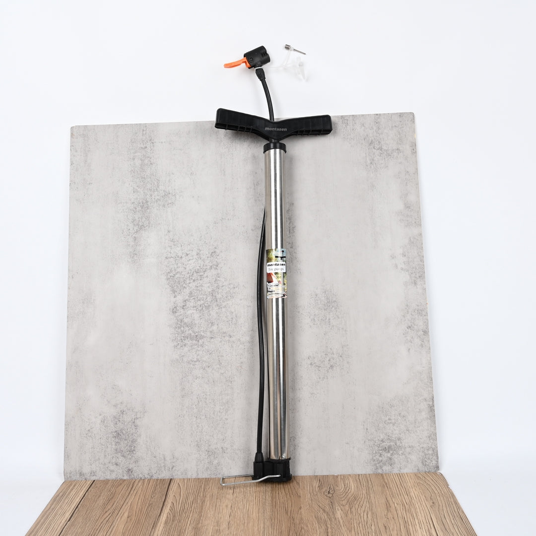 montasen Stainless Steel Long Slim Tire Pump Portable Air Pump for Bikes