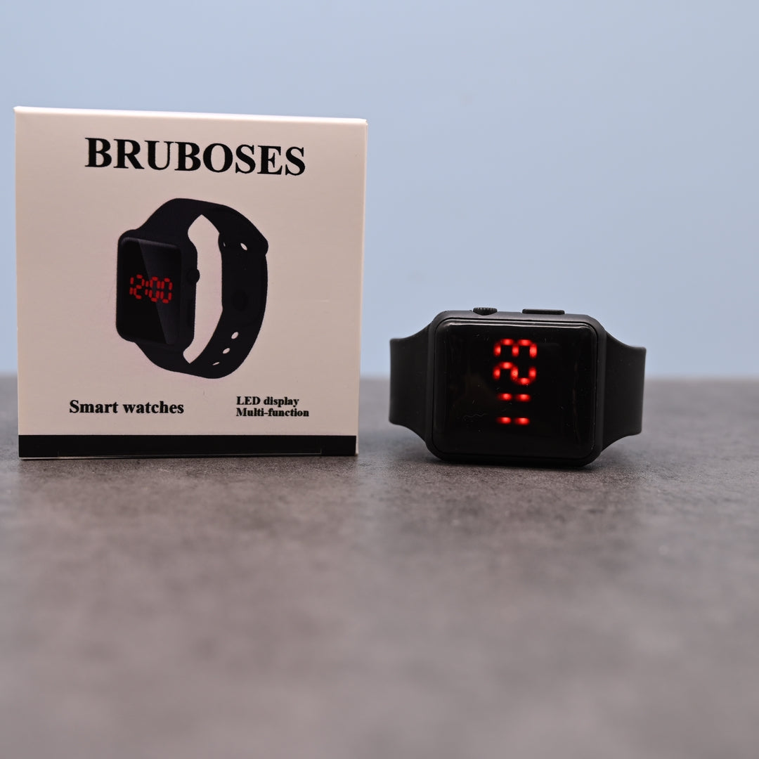 BRUBOSES Smart Watch in Black - Silicone, 1.41x0.47x10.23 inch Fitness Tracker