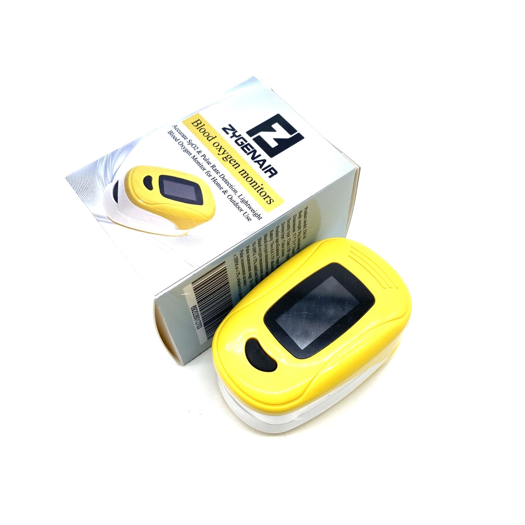 Zygenair Blood oxygen monitors- Portable Fingertip Pulse Oximeter for Spot-Check Oxygen Saturation and Pulse Rate Measurement