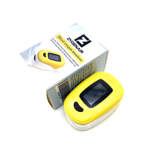Zygenair Blood oxygen monitors- Portable Fingertip Pulse Oximeter for Spot-Check Oxygen Saturation and Pulse Rate Measurement