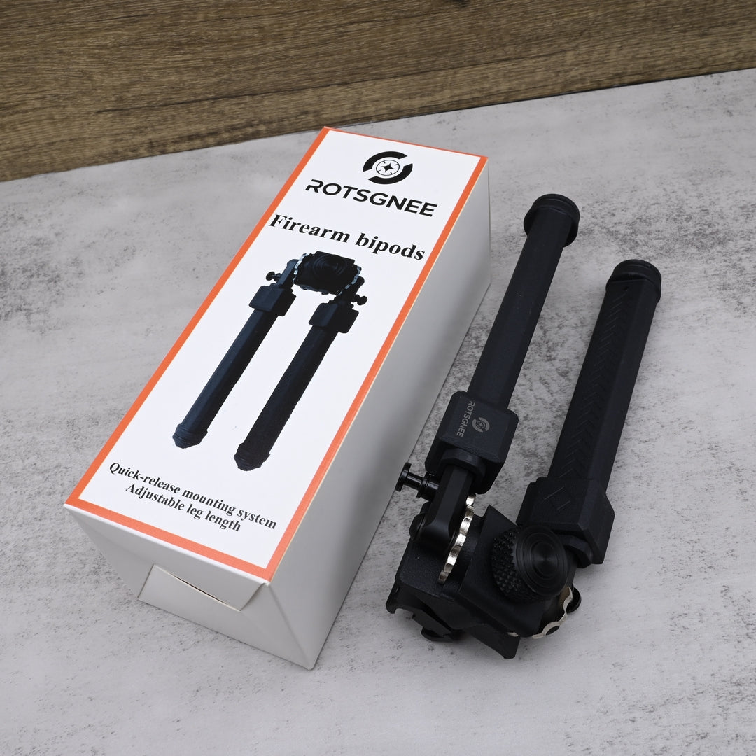 ROTSGNEE Firearm Bipods Professional Tactical Rifle Bipod Adjustable Height Quick Release Mount Hunting Shooting Support