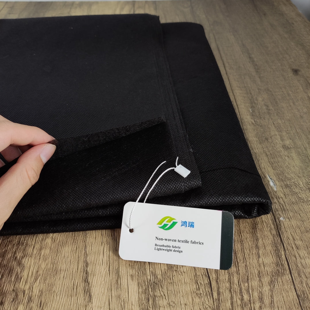 鸿瑞 Durable Non-Woven textile Fabric – Black, Versatile and Lightweight