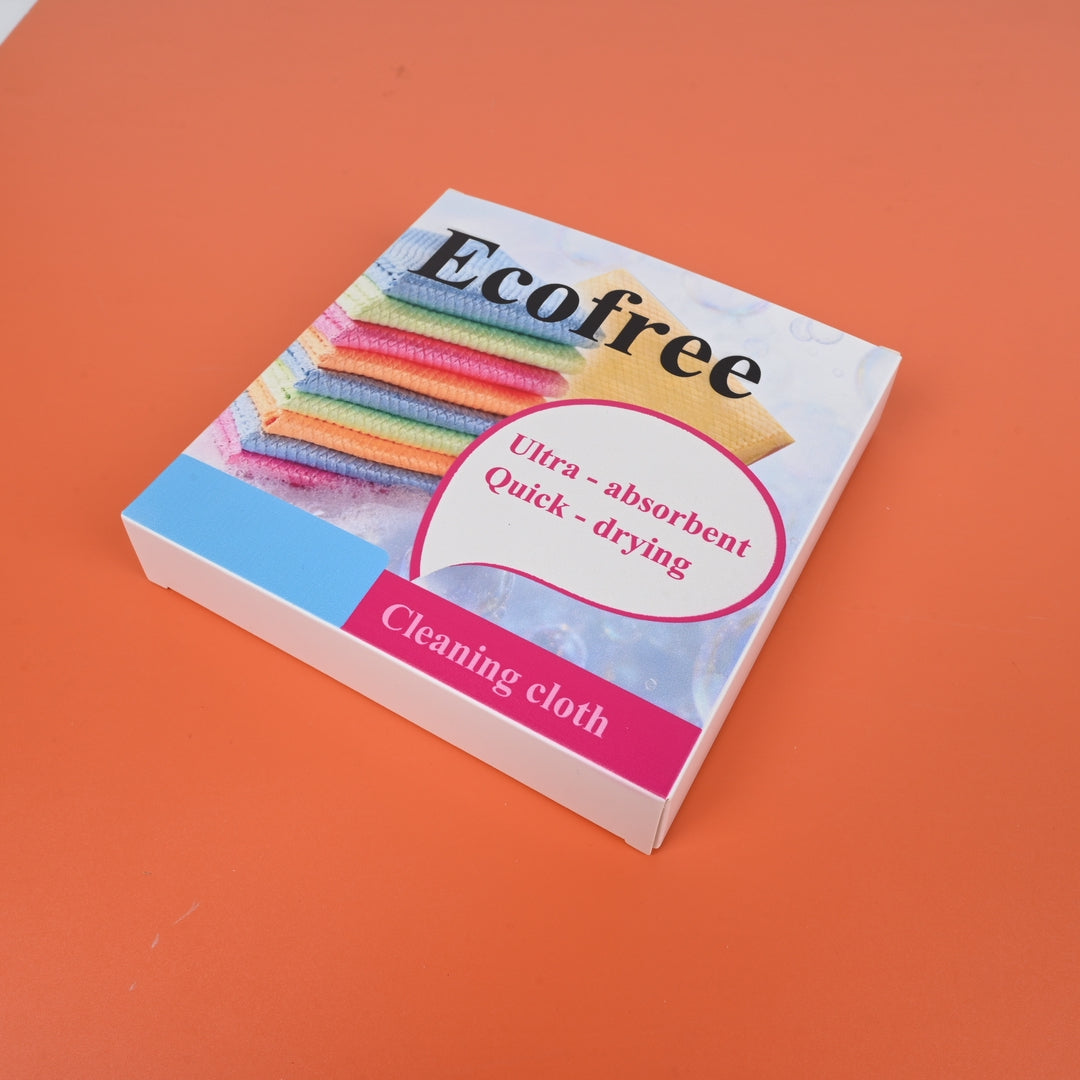 Ecofree Ultra-Soft Non-Abrasive Cleaning Cloths for Home, Glass, Screens
