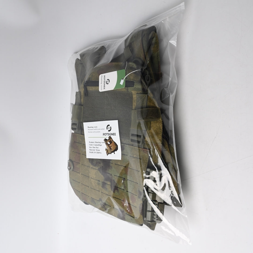 ROTSGNEE Hunting Vests Professional Tactical Outdoor Gear Multi-Pocket Camouflage Vest for Hunting Shooting and Field Activities